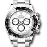 Rolex Cosmograph Daytona White Index Dial Oystersteel Black Cerachrom Bezel Oyster Bracelet – 126500LN