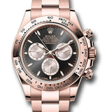 Rolex Cosmograph Daytona Black and Sundust Index Dial Everose Gold Oyster Bracelet – 126505