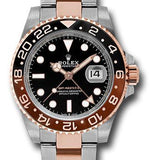 Rolex GMT-Master II 40mm Everose Rolesor Black Dial Root Beer Cerachrom Bezel Oyster Bracelet – 126711CHNR