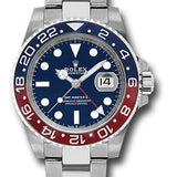 Rolex GMT-Master II 40mm White Gold Blue Dial Pepsi Red-Blue Cerachrom Bezel Oyster Bracelet – 126719BLRO