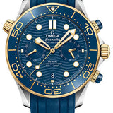 Omega Seamaster Diver 300M Chronograph 44mm Steel and Yellow Gold Blue Dial Blue Ceramic Bezel Rubber Strap – 210.22.44.51.03.001