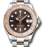 Rolex Yacht-Master 37 Steel and Everose Gold Chocolate Dial Everose Bezel Oyster Bracelet – 268621