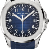 Patek Philippe Aquanaut Jumbo 42.2mm White Gold Blue Dial Composite Strap – 5168G-001