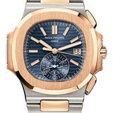 Patek Philippe Nautilus Chronograph 40.5mm Steel and Rose Gold Blue Gradient Dial Two-Tone Bracelet – 5980/1AR-001