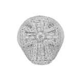 Diamond Cross Ring, 9.37ct