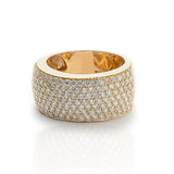 Diamond Wedding Band, 14K Yellow Gold 3.65ct
