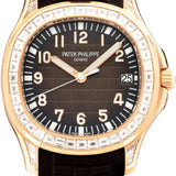 Patek Philippe Aquanaut 40mm Rose Gold Brown Dial Diamond Bezel Composite Strap – 5167/300R-010