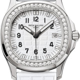 Patek Philippe Aquanaut Luce 38.5mm Stainless Steel White Dial Diamond Bezel Composite Strap – 5067A-024