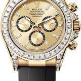 Rolex Cosmograph Daytona 40mm Yellow Gold Diamond-Set Dial Oysterflex Bracelet Diamond-Set Bezel and Diamond-Set Lugs – 126539TBR-YG