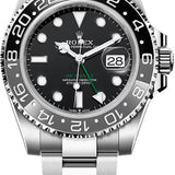 Rolex GMT-Master II 40mm Oystersteel Black Dial Grey-Green Cerachrom Bezel Oyster Bracelet – 126710GRNR