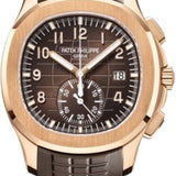 Patek Philippe Aquanaut Chronograph 42.2mm Rose Gold Brown Dial Rubber Strap – 5968R-001