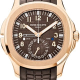 Patek Philippe Aquanaut Travel Time 40.8mm Rose Gold Brown Dial Composite Strap – 5164R-001