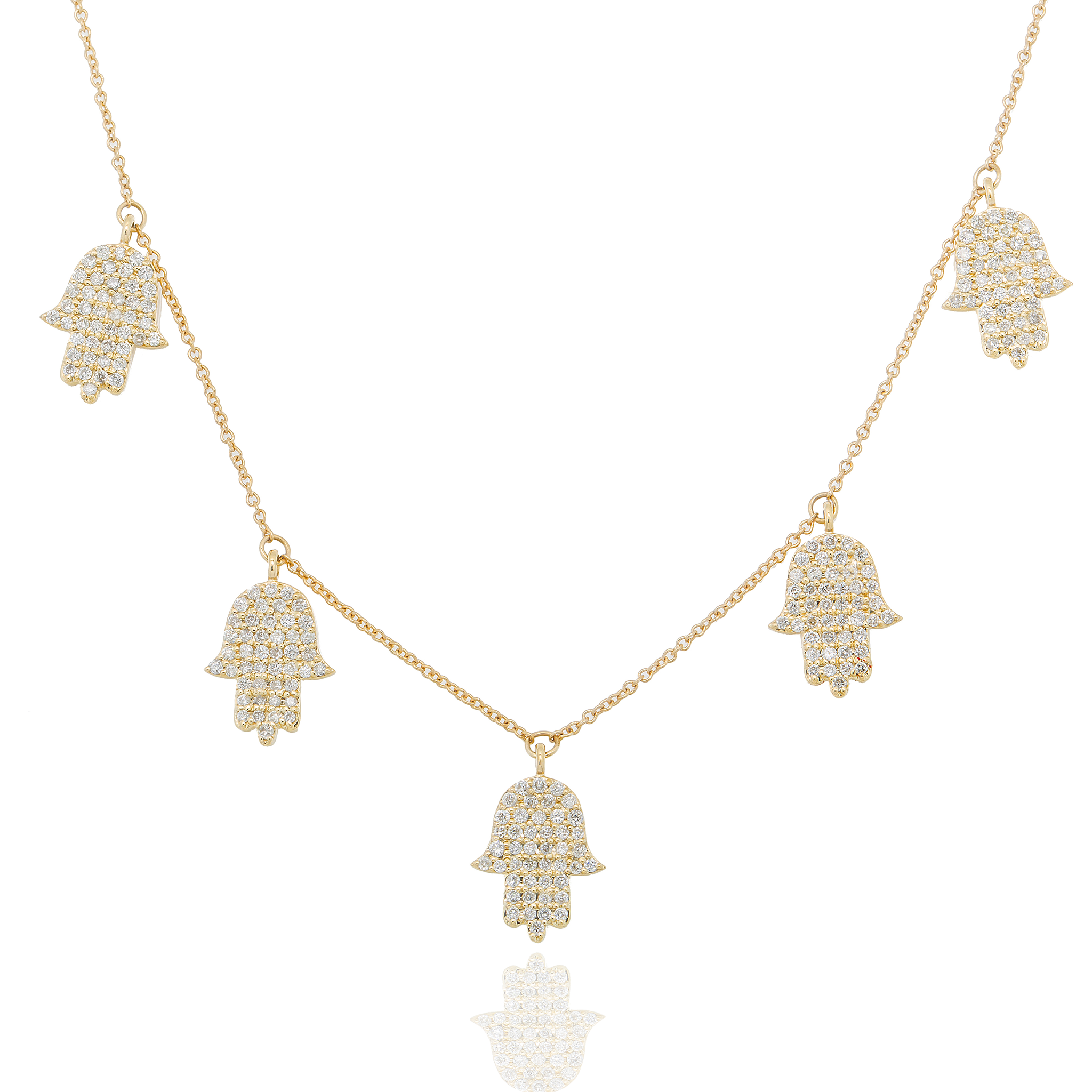Diamond Hamsa Necklace