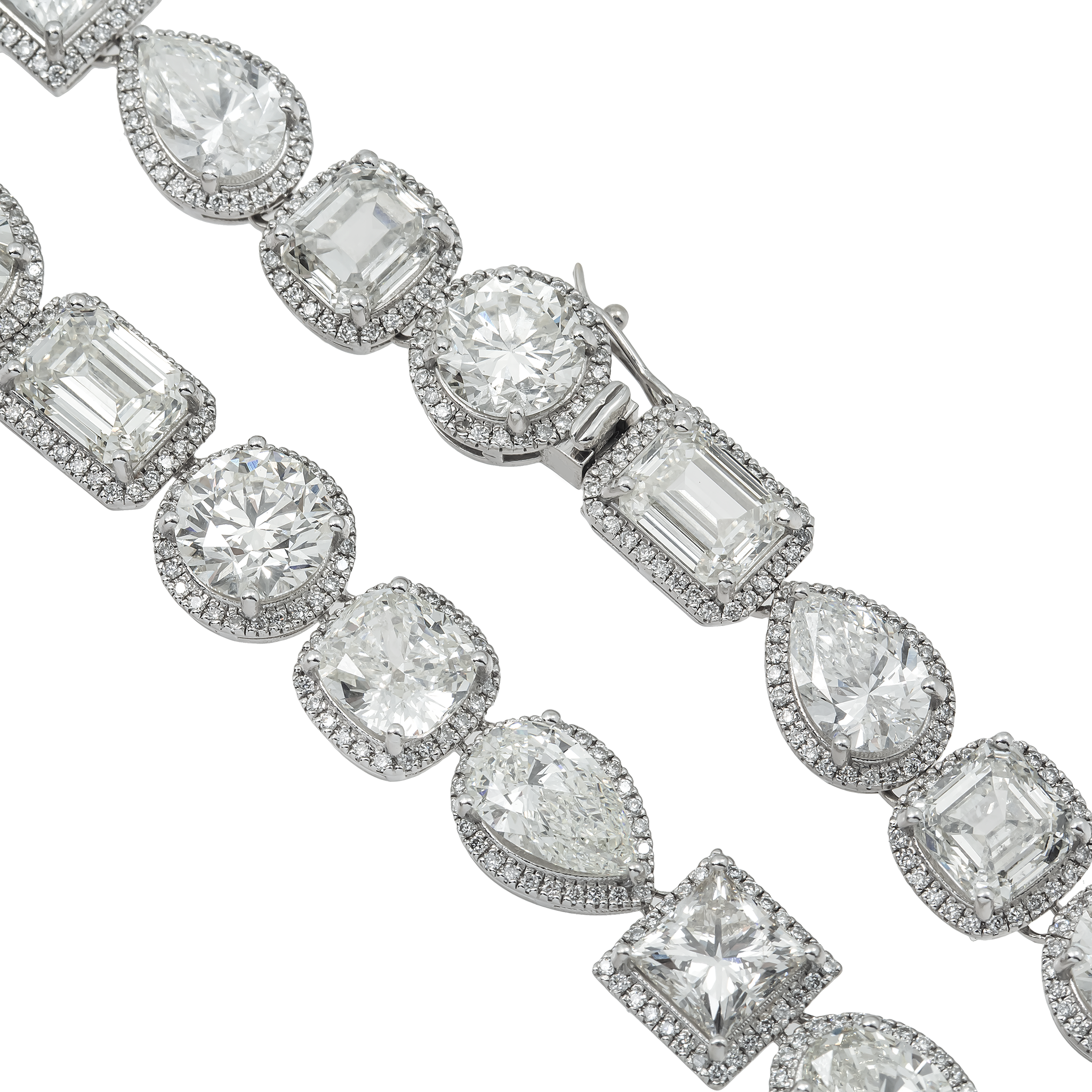 Multi Shape Diamond Necklace view 2