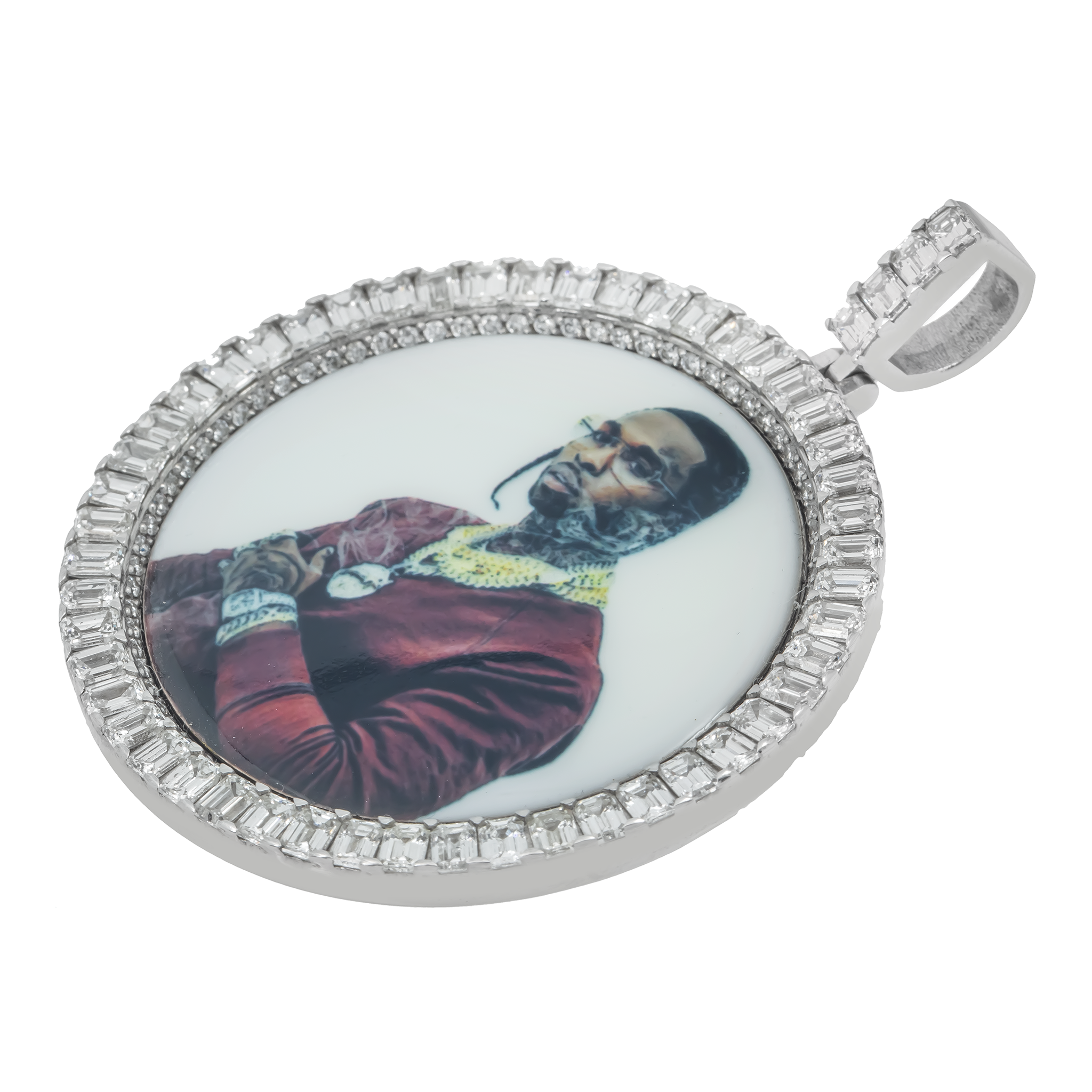 Custom Diamond Picture Pendant view 2