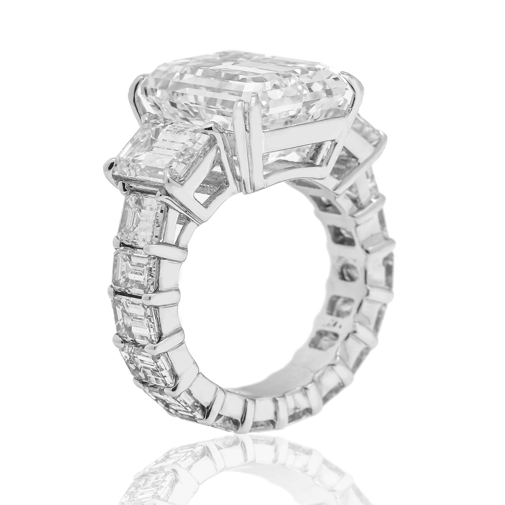 Emerald Cut Engagement Ring view 3