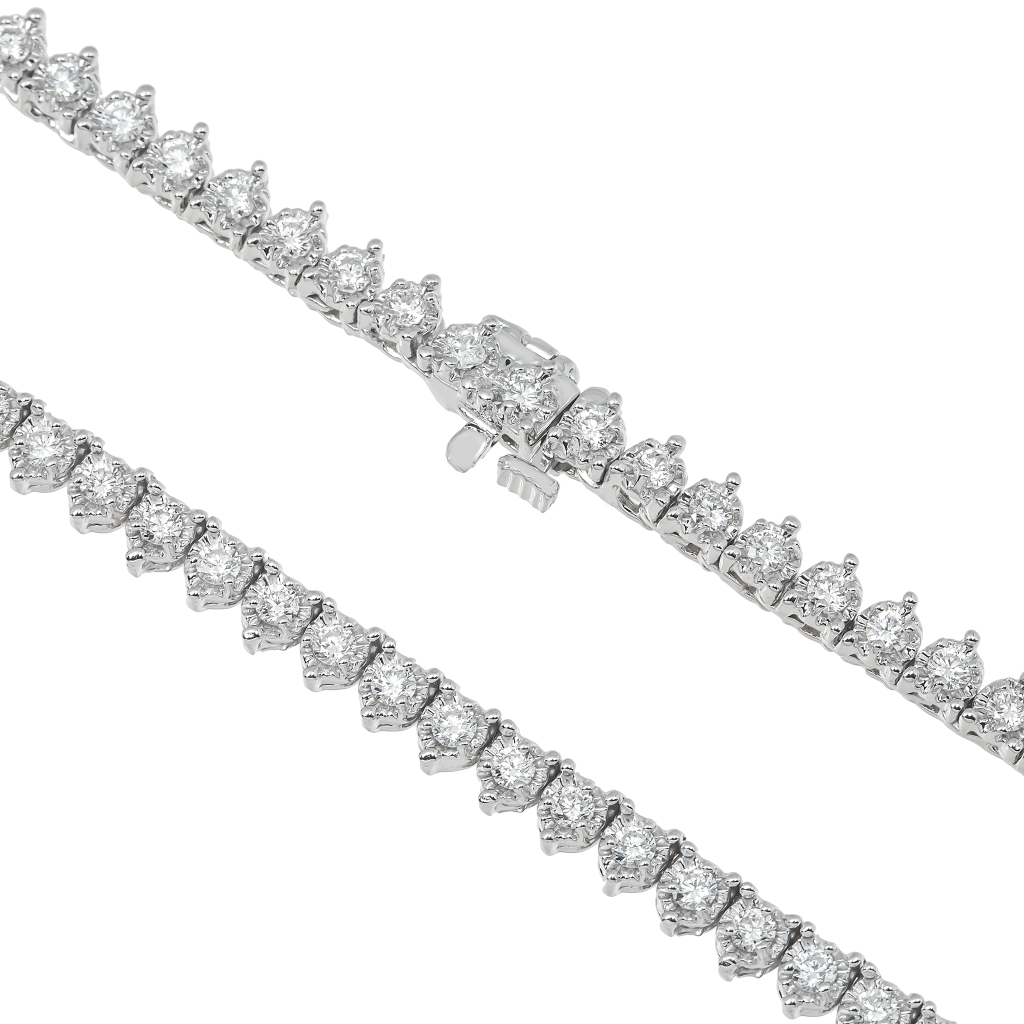 Martini Diamond Tennis Necklace view 2