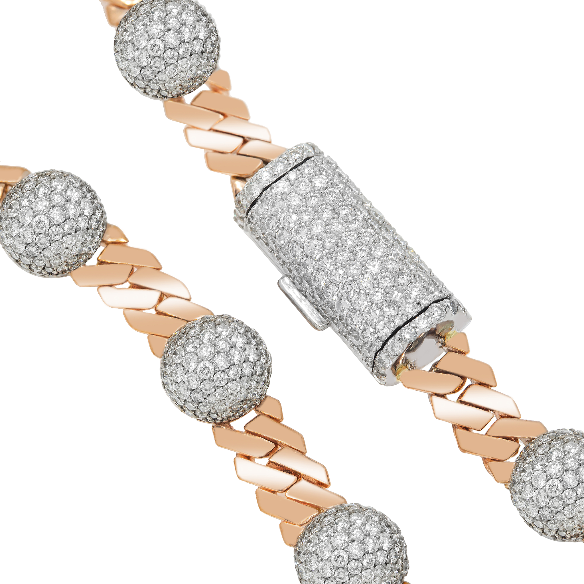 Diamond Cuban Ball Chain view 2