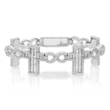 Infinity Link Cross Bracelet