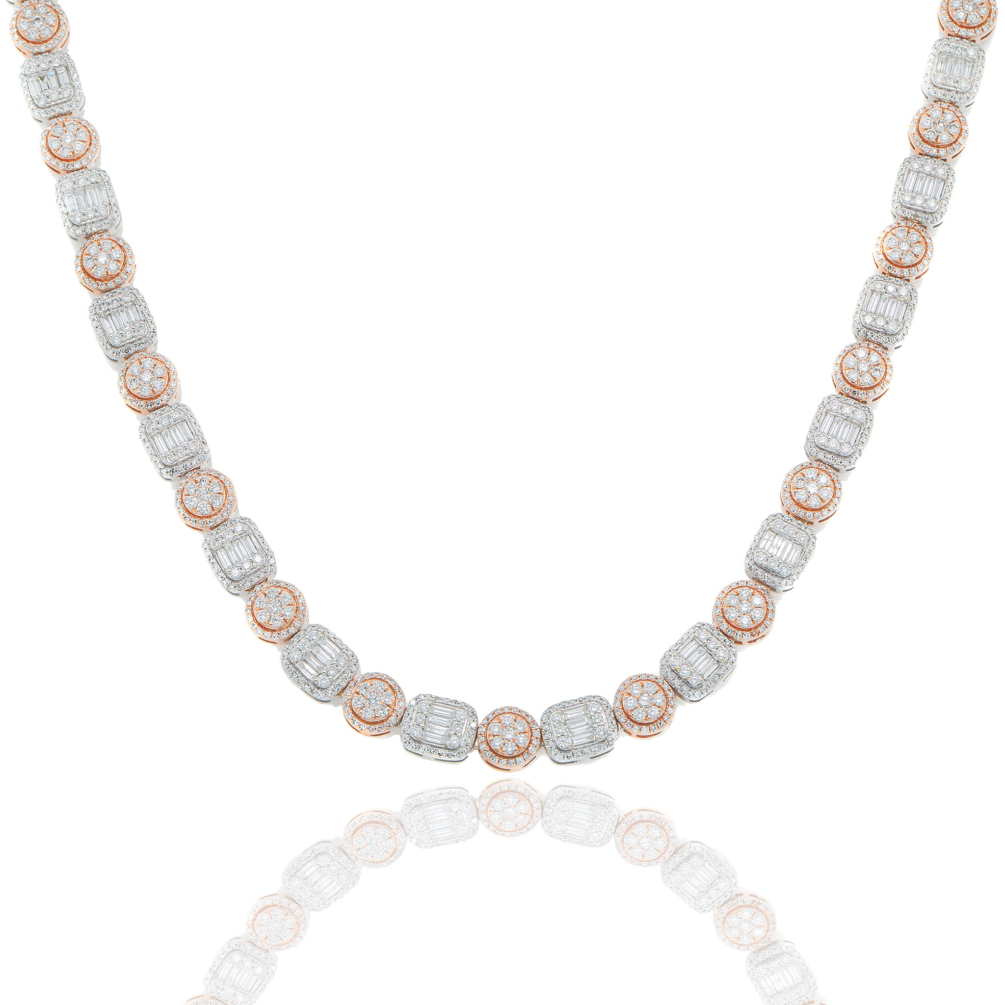 Diamond Two Tone Necklace
