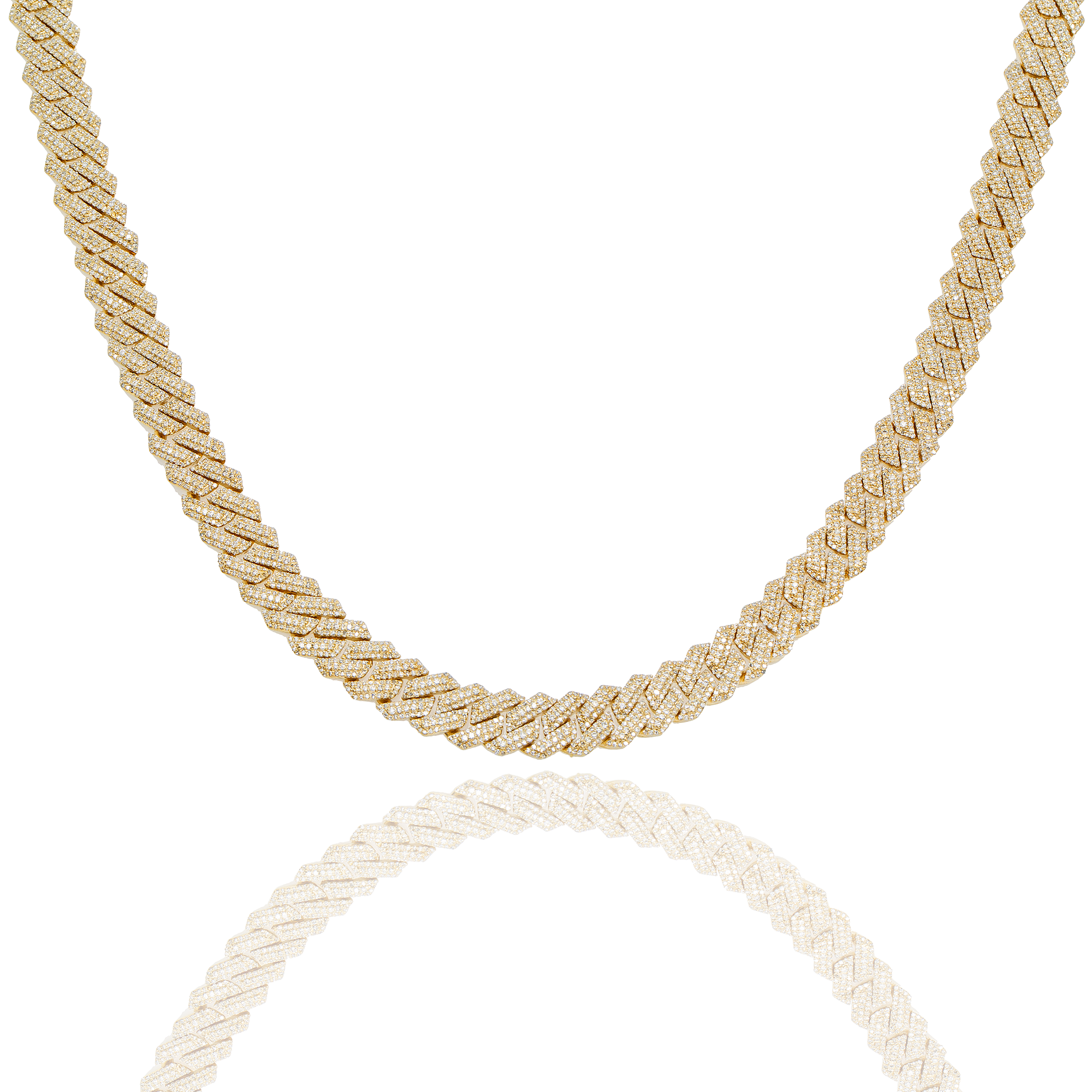 Diamond Cuban Chain, 10K Yellow Gold 12.57ct