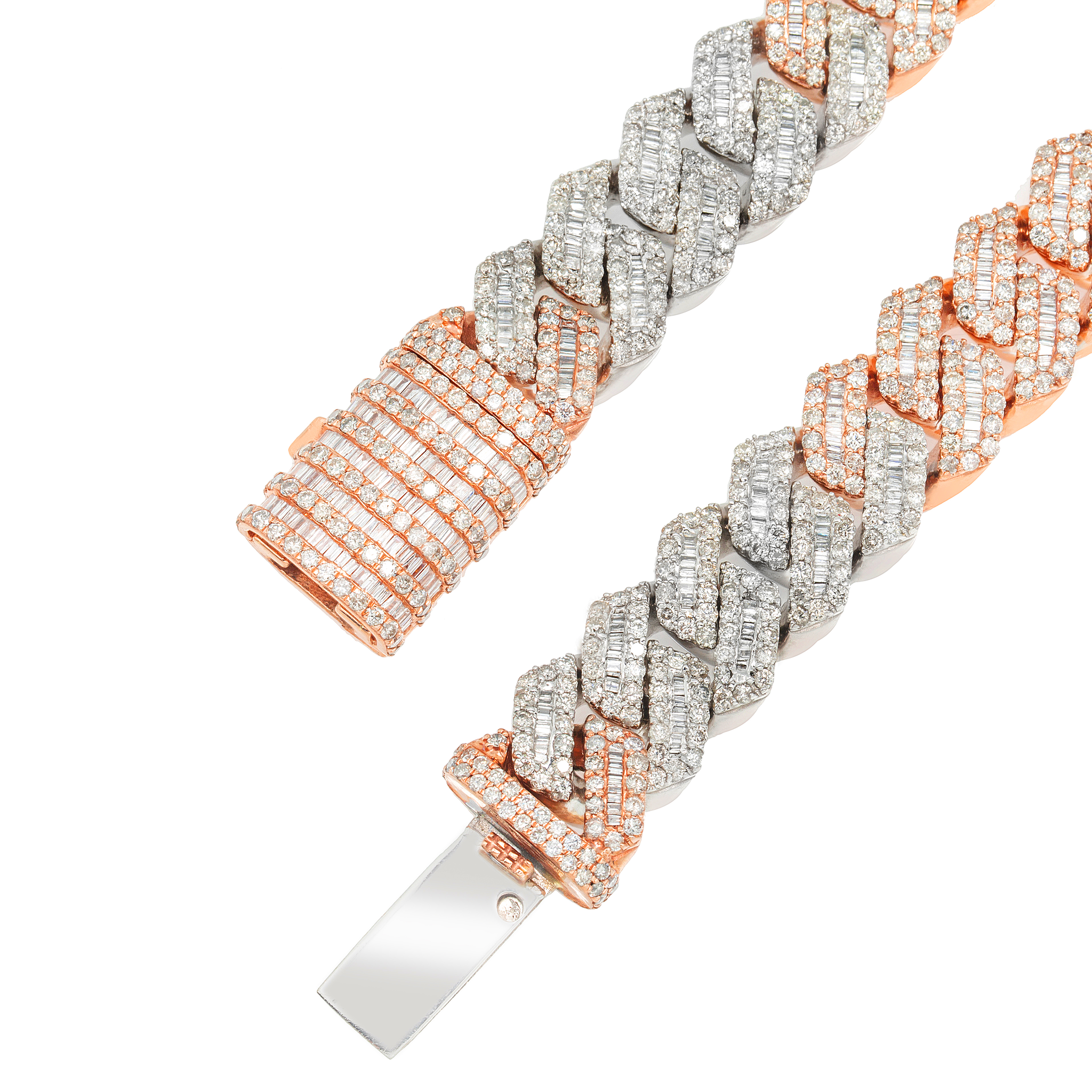 Diamond Baguette Necklace view 2