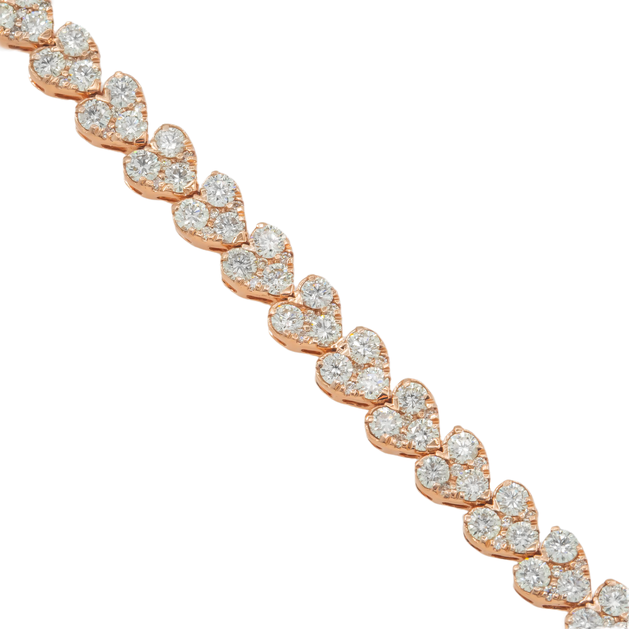 Diamond Heart Bracelet, 7.47ct view 2
