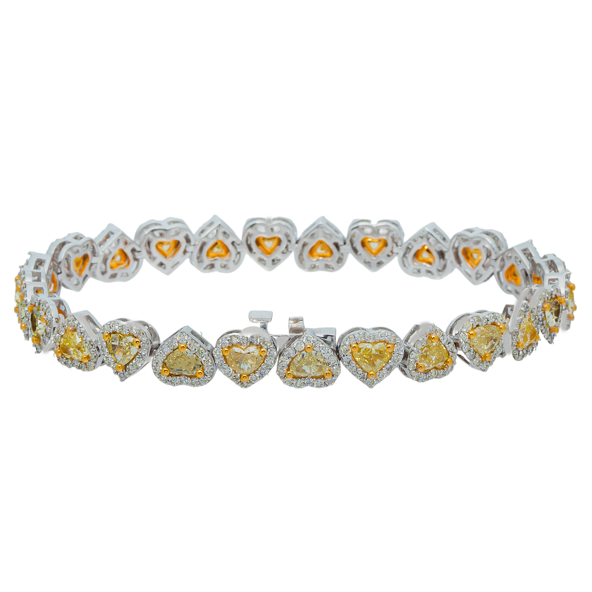 Canary Yellow Heart Bracelet
