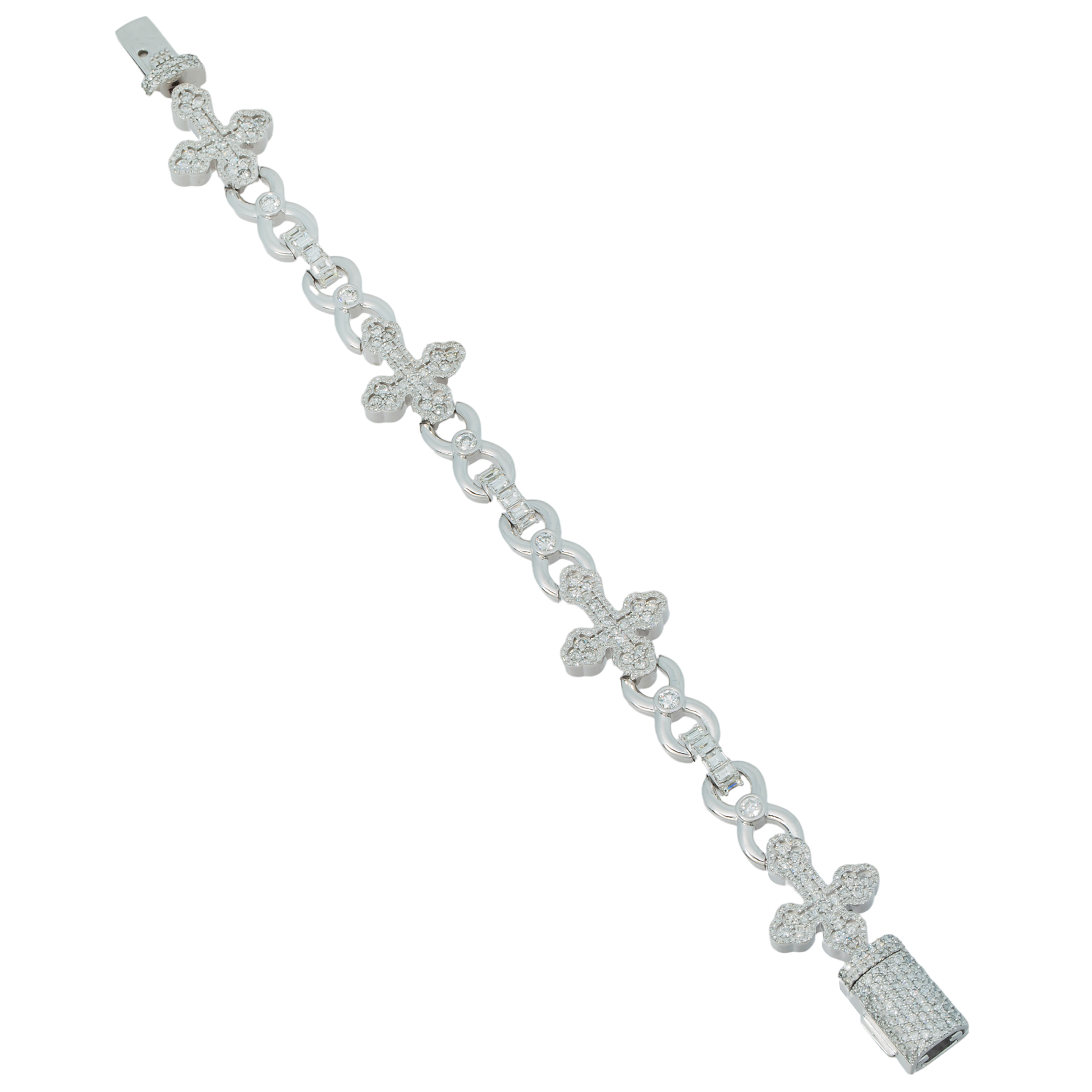 Infinity Cross Diamond Bracelet view 3