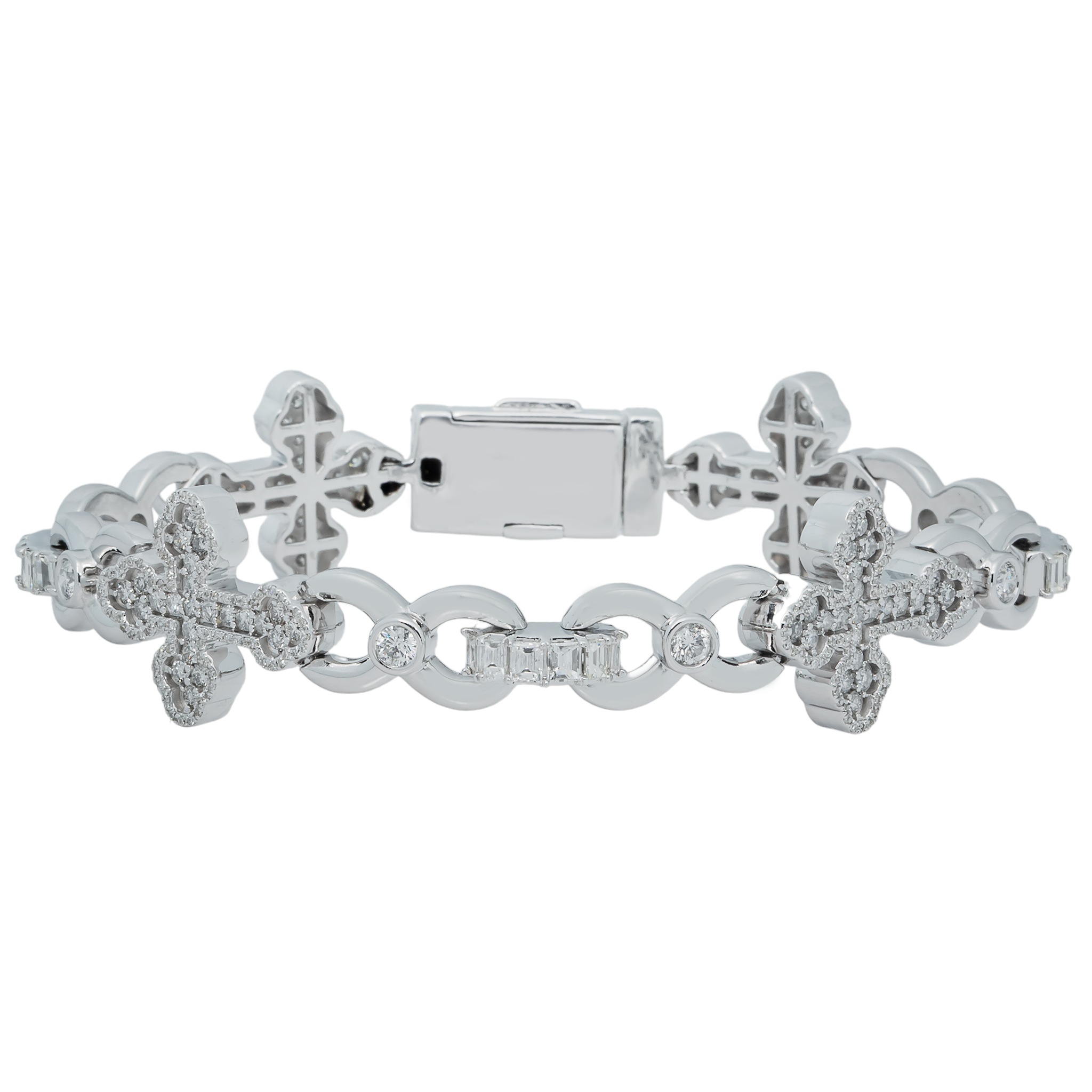 Infinity Cross Diamond Bracelet view 2