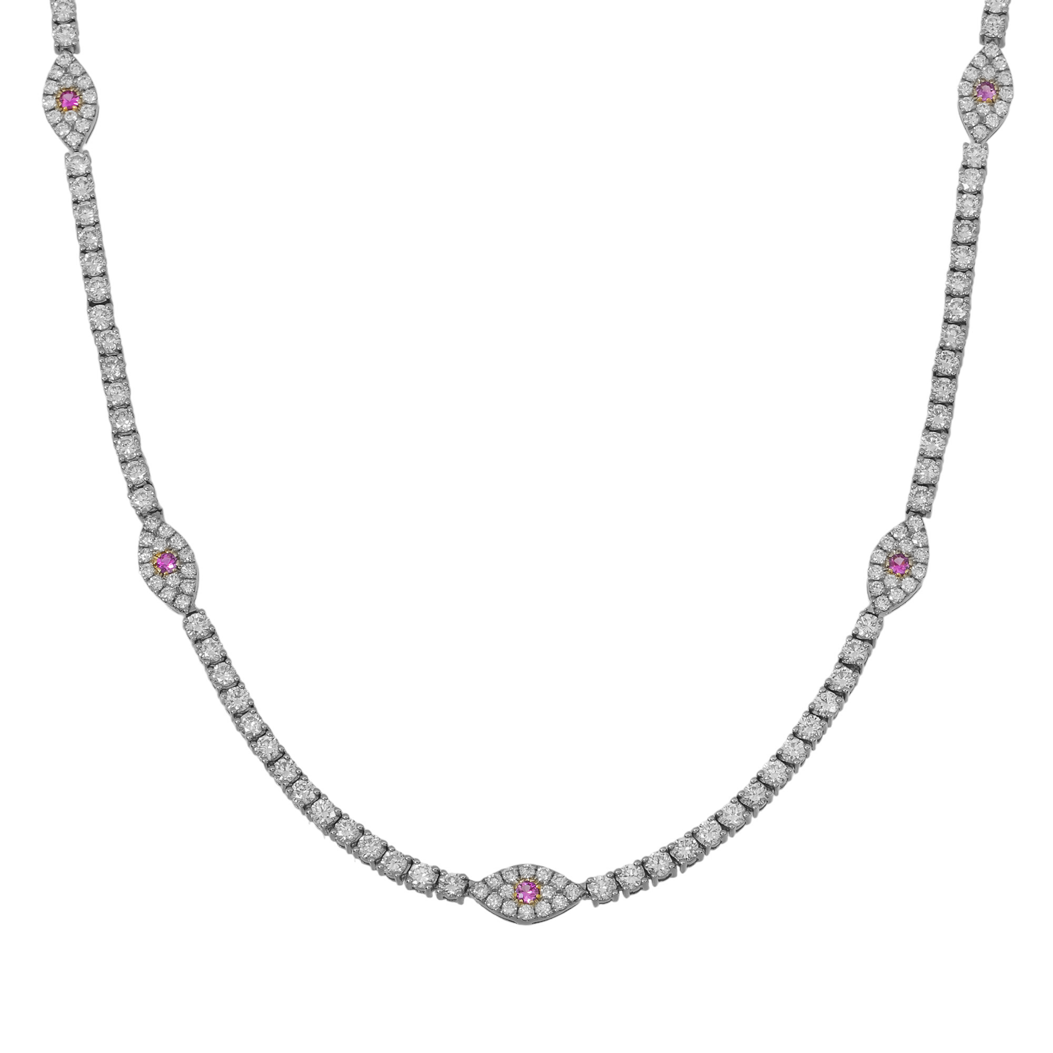 Evil Eye Tennis Necklace view 3