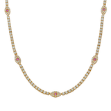 Evil Eye Tennis Necklace