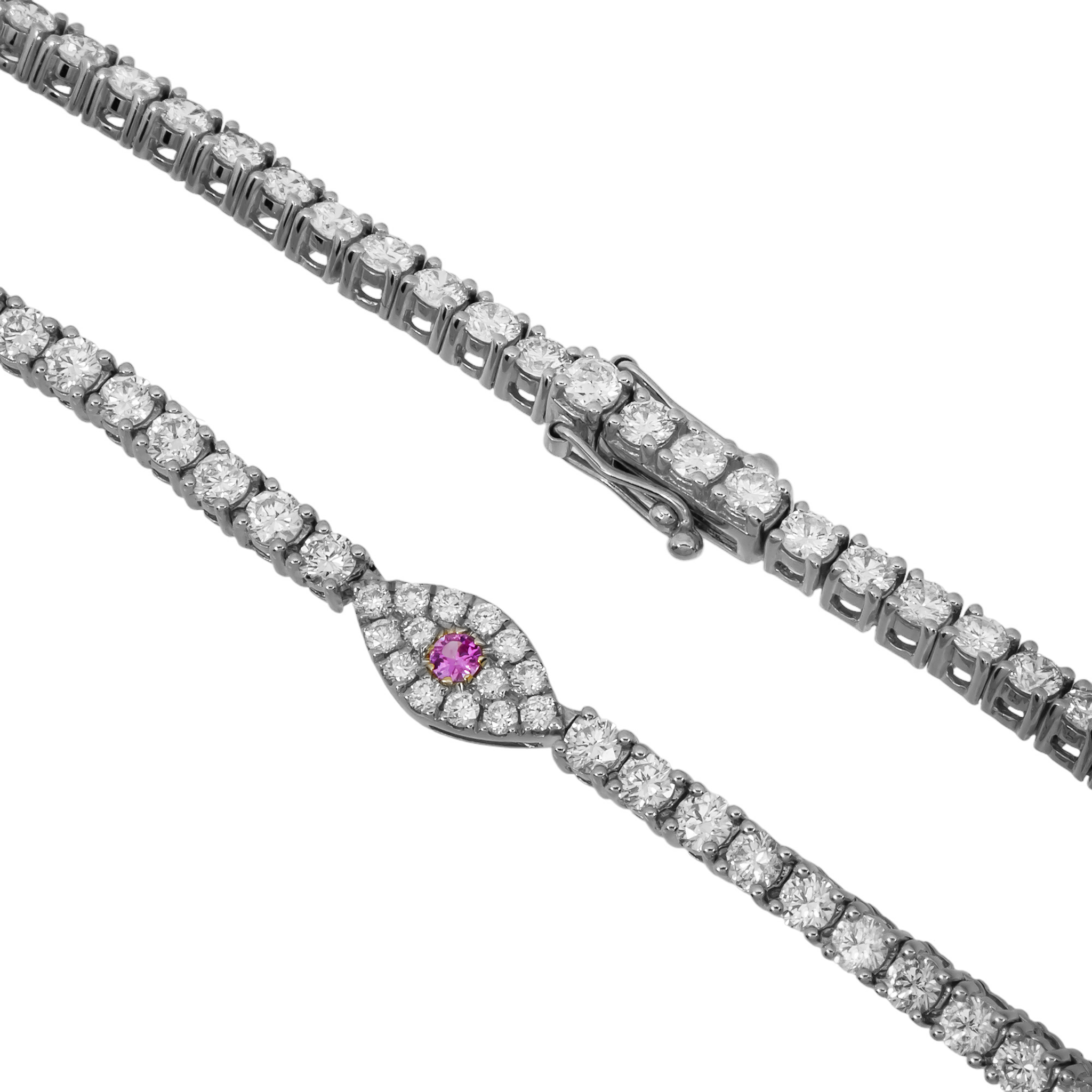 Evil Eye Tennis Necklace