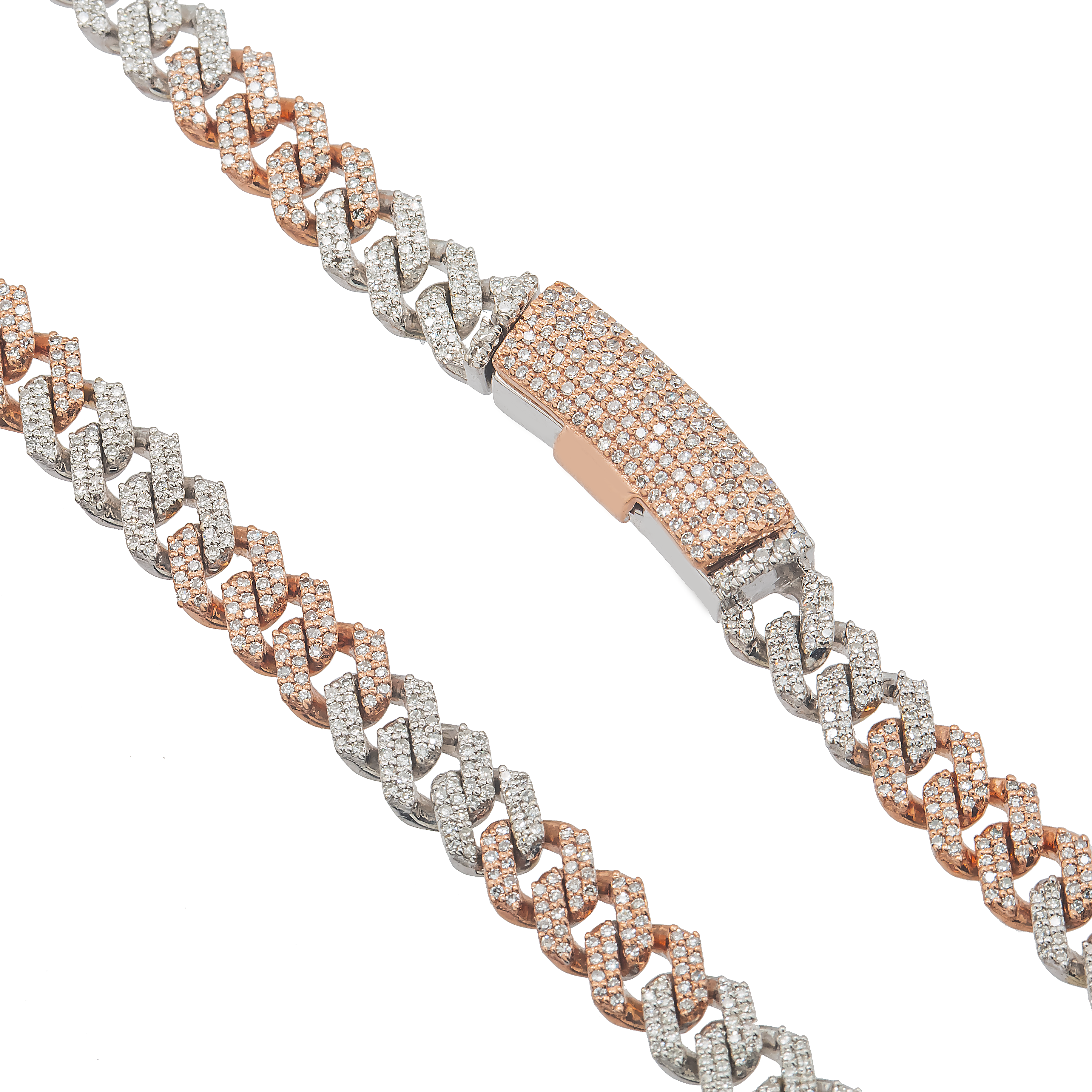 Mini Diamond Cuban Link, 10K 5.31ct view 2