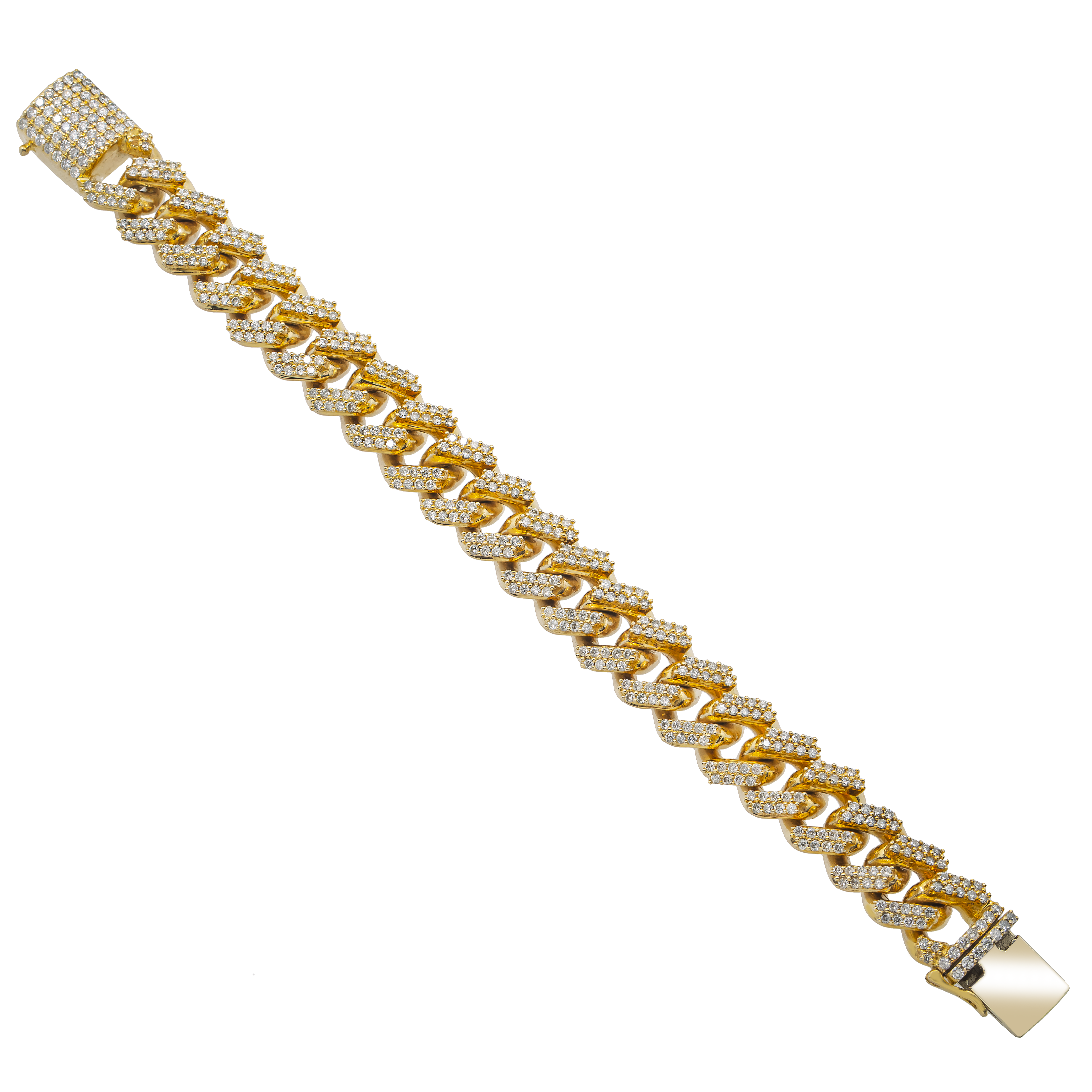 Diamond Prong Set Cuban view 2
