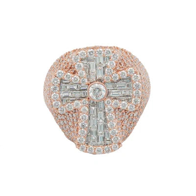 Diamond Cross Ring, 9.37ct view 3