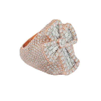 Diamond Cross Ring, 9.37ct view 4