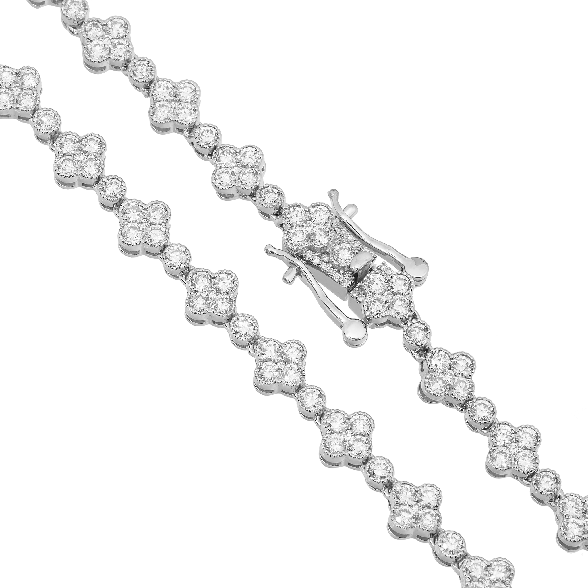 Diamond Clover Necklace view 2