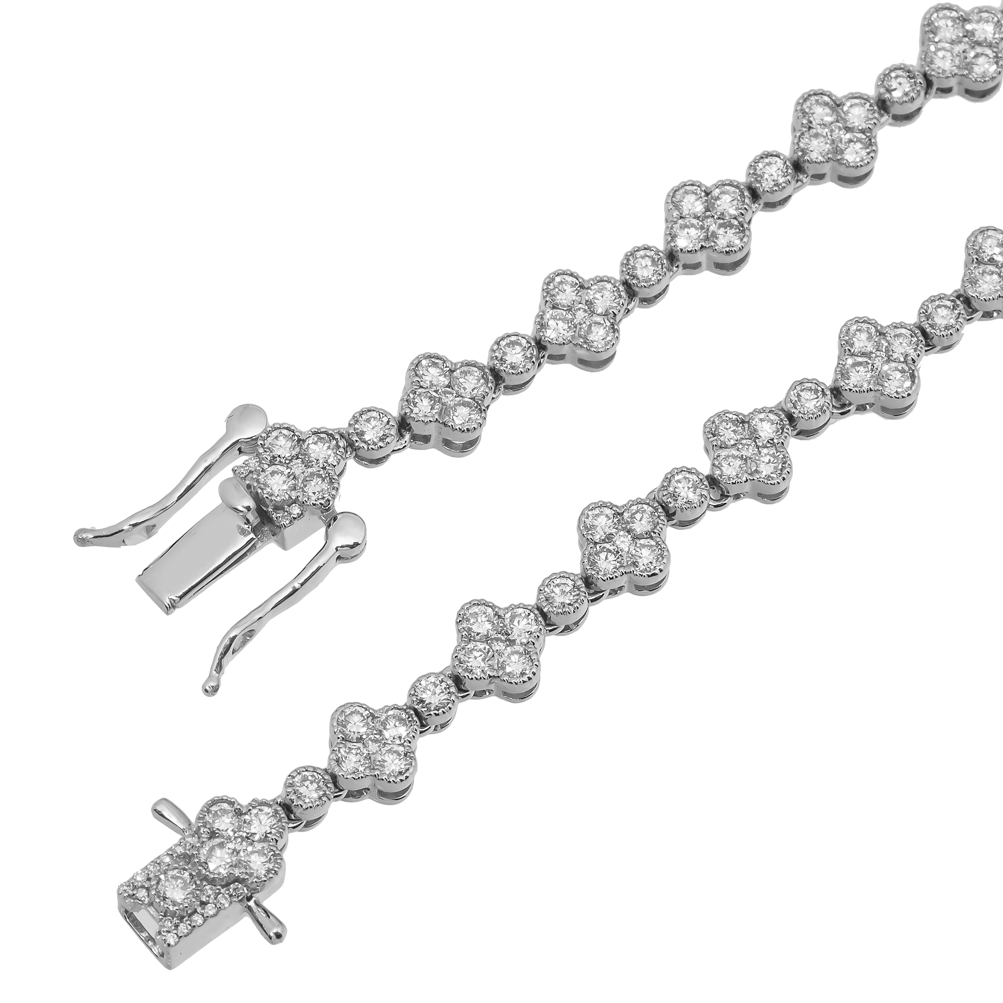 Diamond Clover Necklace view 3