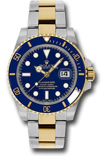 Rolex Submariner Date 40mm Yellow Rolesor Blue Dial Blue Cerachrom Bezel Oyster Bracelet – 116613BLU