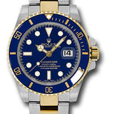 Rolex Submariner Date 40mm Yellow Rolesor Blue Dial Blue Cerachrom Bezel Oyster Bracelet – 116613BLU