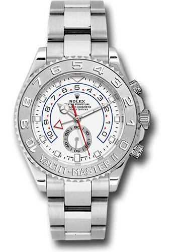 Rolex Yacht-Master II 44 White Gold White Dial Platinum Command Bezel Oyster Bracelet – 116689