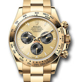 Rolex Cosmograph Daytona Golden and Black Index Dial Yellow Gold Oyster Bracelet – 126508