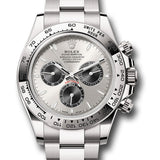 Rolex Cosmograph Daytona Steel and Black Index Dial White Gold Oyster Bracelet – 126509