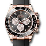 Rolex Cosmograph Daytona Black and Sundust Index Dial Everose Gold Black Cerachrom Bezel Oysterflex – 126515LN