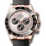 Rolex Cosmograph Daytona Sundust and Black Index Dial Everose Gold Black Cerachrom Bezel Oysterflex – 126515LN