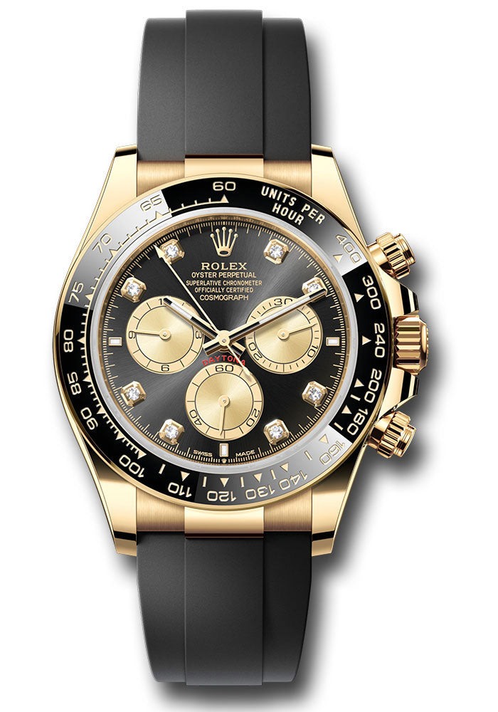 Rolex Daytona 126518LN black golden diamond dial