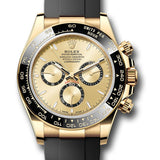 Rolex Cosmograph Daytona Golden Index Dial Yellow Gold Black Cerachrom Bezel Oysterflex – 126518LN