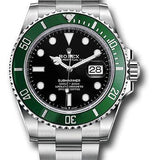 Rolex Submariner Date 41mm Black Dial Green Cerachrom Bezel Oyster Bracelet – 126610LV