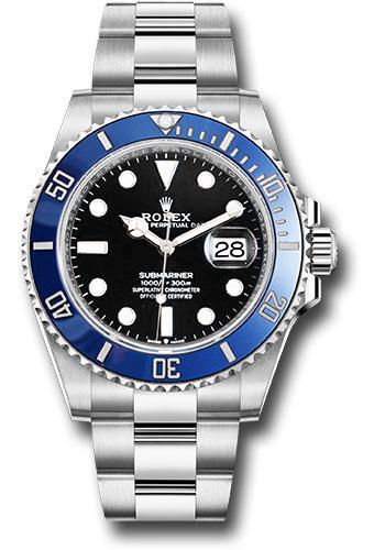 Rolex Submariner Date 41mm White Gold Black Dial Blue Cerachrom Bezel Oyster Bracelet – 126619LB
